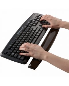 Håndleddsstøtte Til Tastatur Crystal Gel svart