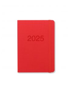 Verona Kalender Mini Pocket 2025 Uke per Oppslag Rød