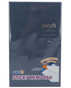 Sticky Memo 190x114 50 Blad Linjert Gul 