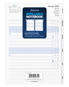 Filofax Månedsplan Plan Notatbok A5 2025